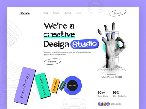 Gallery Landing, Webpage Design Layout, Professional Landing Page, Creative Agency Website, Landing Page Inspiration, Case Study Design, Creative Design Studio, Creative Design Agency, Directory Design