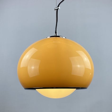 Listed on VNTG.com: Brown BUD pendant lamp designed by Harvey Guzzini for Meblo | #vntg #vintage Harvey Guzzini, Pendant Lamp Design, Design Lighting, Hanging Lamp, Lamp Design, Vintage Design, Pendant Lamp, Vintage Designs, Lighting