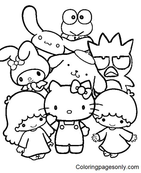 Bring your favorite Sanrio characters to life with these free printable coloring pages! Perfect for kids of all ages, these pages are a fun and creative way to spend a rainy day.
 
 
 
 Download your free Sanrio coloring pages today!
 
 #sanrio #coloringpages #free #printable #kids #art Sanrio Characters Coloring Pages Free Printable, Sanrio Characters Coloring Pages, Sanrio Coloring, Hello Kitty Colouring Pages, Family Coloring Pages, Hello Kitty Coloring, Princess Coloring Pages, My Little Pony Drawing, Princess Coloring