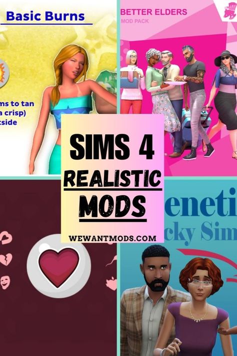 Sims 4 Realistic Mods, Sims 4 Realistic, Sims 4 Gameplay, Sims 4 Mods, Realism, A World, Sims 4