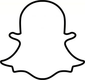 Snapchat Ghost, Ghost Outline, Logo Moodboard, Cool Car Stickers, Snapchat Logo, Ghost Logo, Mobile Logo, Phone Logo, Snapchat Icon