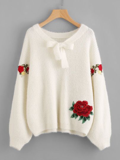 Fluffy Jumper, Neat Casual Outfits, Stylish Short Dresses, Women Sweaters Winter, Trendy Fashion Tops, Embroidery On Clothes, Stylish Party Dresses, Stylish Sweaters, Fashionista Clothes