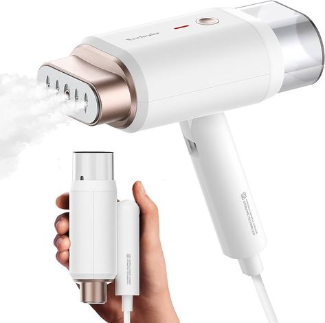 Amazon.com: Newbealer Handheld Steamer for Clothes, Horizontal & Vertical Steaming, 2 Steam Levels 20s Heat Up, Foldable, Dry Ironing, Portable 1200W 180ml Fabric Wrinkle Remover with Brush and Anti-heat Glove : Home & Kitchen Travel Steamer, Iron Steamer, Handheld Steamer, Clothes Steamer, Under Sink Organization, Garment Steamer, Sink Organizer, Deep Clean, Cabinet Organization