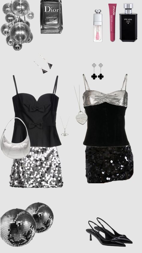 #outfitinspo #glitter #disco #matchingfits #summer #party Themed Party, Summer Party, Party Outfit, Glitter