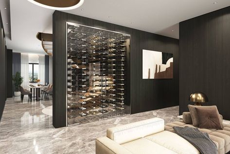 Humidor Room, Spiral Wine Cellar, Floating Wine Rack, Closet Display, Custom Wine Cabinet, Wine Cellar Wall, Wine Closet, Storage Rooms, Custom Wine Cellars