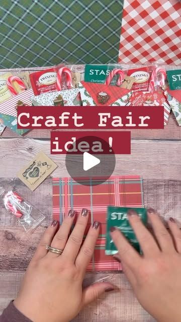 Christmas Stall Ideas Craft Fairs, Christmas Craft Fair Ideas To Sell 2024, Christmas Stall Ideas, Craft Fair Ideas To Sell, Craft Fair Table, Tea Favors, Holiday Tea, Christmas Bazaar, Monthly Crafts