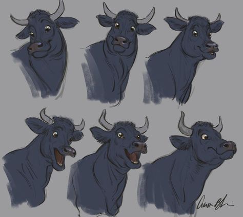 Aaron Blaise, Bull Art, Creature Artwork, Cow Art, Animals Artwork, Animated Drawings, Animal Sketches, Arte Animal, Art Tutorials Drawing