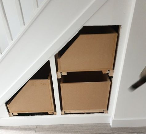 Box Room Stair Box Ideas, Diy Under Stairs Storage How To Build, Under Stair Storage And Dog Bed, How To Build Drawers Under Stairs, Stairs Storage Drawers, Under Stairs Drawers, Understair Storage, Under Stairs Nook, Under Stairs Storage Solutions