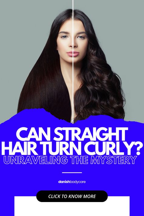 Can Straight Hair Turn Curly? Unlocking the Mystery! Our post dives into the science behind hair texture changes and explores whether straight hair can naturally become curly over time. Say goodbye to uncertainty and hello to hair knowledge! Ready to learn more? Click the link to check out the full post and discover the truth about straight hair turning curly! Straight To Curly Hair, Hair Knowledge, Heat Protectant Spray, Overnight Hairstyles, Curly Hair Types, Get Glam, Professional Hairstylist, Hormonal Changes, Brittle Hair