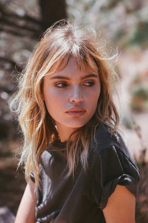 Staz Lindes by Bryan Rodner Carr for Mate the Label via Bohemiandiesel Staz Lindes, The Cool Hour, French Hair, Long Hair With Bangs, Face Hair, Hair Envy, Grunge Hair, Hair Today, Hair Dos