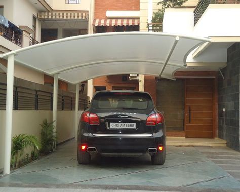 Car Parking Ideas For Home, Car Shade Ideas, Home Car Parking Ideas, Modern Carport Designs, Car Parking Design Home, Pergola Garage, Car Porch Design, Modern Carport, Wooden Decking