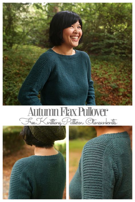 Flax Pullover Sweater Free Knitting Patterns Flax Sweater Pattern, Modern Sweater Knitting Pattern, Cropped Sweater Knitting Pattern, Pullover Sweater Knitting Pattern, Free Knitting Patterns For Women, Womens Knitting Patterns, Knitting Patterns Free Sweater, Plain Sweaters, Sweater Ideas