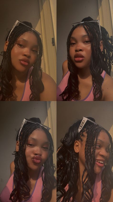 French Curls, French Curl, School Hair, Protective Hairstyles Braids, Black Hairstyles, Hairstyles Braids, Hairstyles For School, Hair Tie, Curled Hairstyles