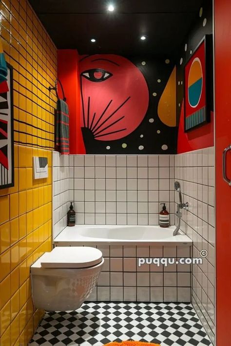 Funky Bathroom, Corner Toilet, New House Bathroom, Small Bathroom Ideas, Small Bathroom Design, House Bathroom, Bathroom Styling, 인테리어 디자인, Bathroom Interior Design