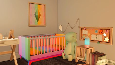 Rainbow Sims 4 Cc, Sims 4 Cc Pride Furniture, The Sims 4 Cc Rainbow High, Pride Cc Sims 4, Toddler Bunk Beds Sims 4, Pride Event, Cc Packs, Sims 4 Bedroom, Set Of Drawers