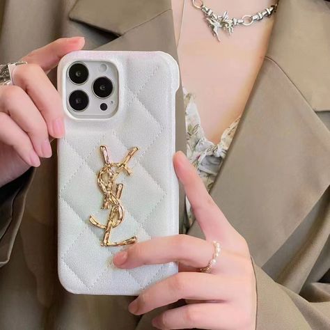 Ysl Phone Case, Iphone14pro Case, Gold Phone Case, All Apple Products, Designer Phone Cases, Luxury Iphone Cases, Belly Piercing Jewelry, Bling Phone Cases, Stylish Iphone Cases