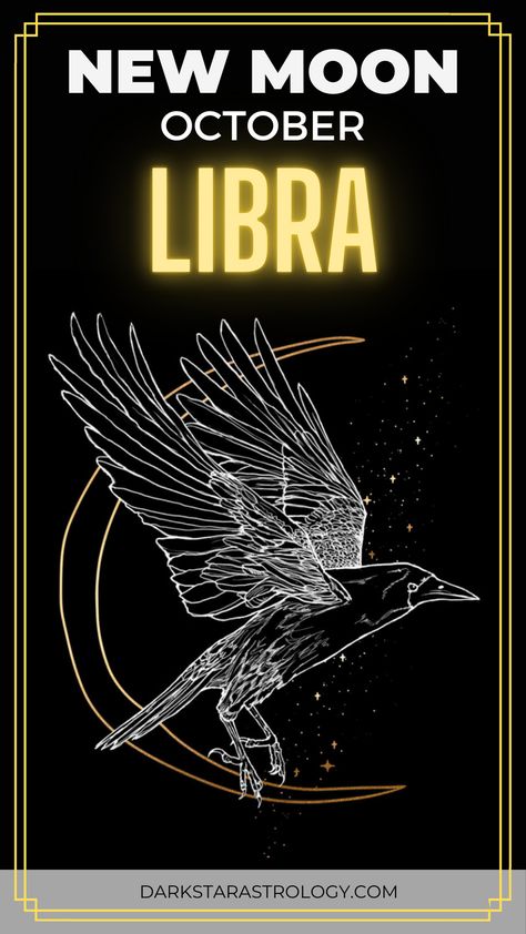 October New Moon, Libra New Moon, Moon In Libra, October Libra, Moon Phases Art, New Moon Rituals, Libra Season, Libra Love, The Crow