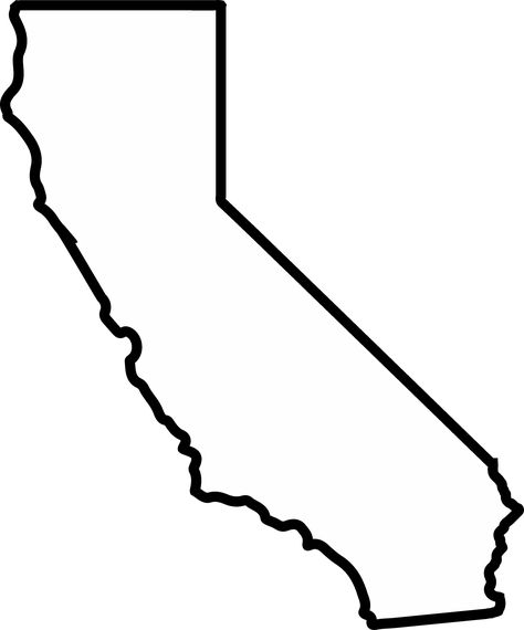 California state outline California State Tattoos, Tree Drawing Easy, California State Outline, California Outline, Famous Drawing, State Tattoos, Scrapbook Planning, Tattoo Shading, State Outline