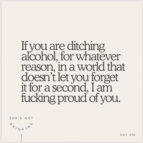 If you are ditching alcohol, for whatever reason, in a world that doesn't let you forget it for a second, I am f*cking proud of you.⁠ ⁠ 🌟 Celebrating the Power of Sobriety! 🌟⁠ ⁠ 🎉 Today, we want to highlight the incredible journey of recovery and the strength it takes to embrace sobriety. 🙌💪⁠ ⁠ ✨ Whether you're at the beginning of your journey, deep into your recovery, or simply supporting a loved one, remember that every step forward is a victory worth celebrating! 🎉💙⁠ ⁠ 👉 Share your own sto... Happy Soberity Birthday, Alcoholic Support Quotes, Soberity Quotes, Alcohol Recovery Quotes, Alcohol Recovery, Support Quotes, The Incredible Journey, Celebrate Recovery, Message Of Encouragement