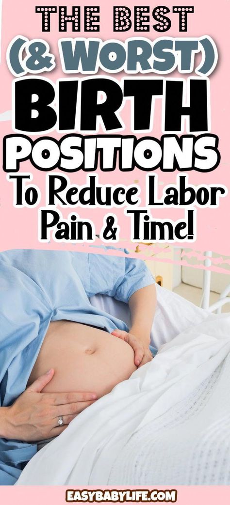 Learn the best birth positions to ease labor pain, prevent tearing, have a quicker labor and delivery, and for efficient pushing during all stages of labor. Birth Positions, Pregnancy Prep, Pregnancy Delivery, Labor Positions, Postpartum Care Kit, Baby Weeks, Third Trimester Pregnancy, Pregnancy Facts, Active Labor