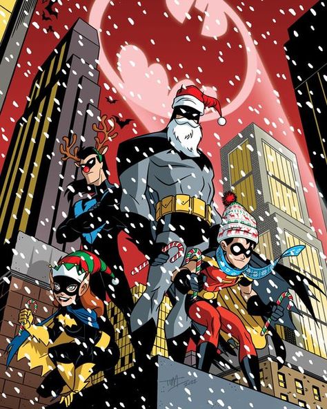 Christmas Comics, Batman Pictures, Bruce Timm, Merry Christmas Eve, Batman The Animated Series, Merry Christmas Images, Batman Wallpaper, Arte Dc Comics, Batman Comic Art