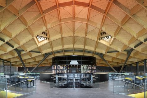 Distillery Scotland, One Hyde Park, Timber Architecture, Roof Beam, Timber Beams, Timber Structure, Roof Design, Green Roof, Structural Engineering