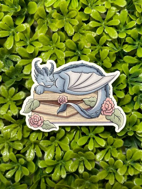 Dragon Sleeping, Heir Of Fire, Dragon Bookmark, Writers House, Dragon Sticker, Fairy Stickers, Fairy Tattoo, Line Art Tattoos, Fairy Book