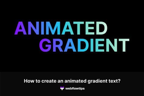 Simple way to create a text with an animated gradient using some custom css. Sign up for the lesson: www.webflowtips.com/b/how-to-create-an-animated-gradient-text P.S Like or follow if this was useful for you 🙂 🙌 Text Gradient, Animated Gradient, Gradient Text, Webflow Templates, Title Sequence, Text Animation, Text Effects, Gradient Color, Text Color