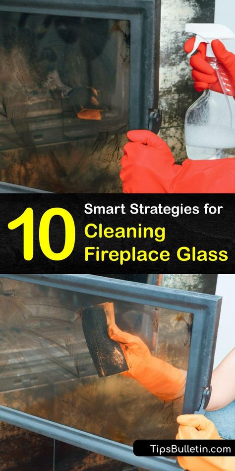 How To Clean Wood Stove Glass Doors, How To Clean Gas Fireplace Glass Doors, Cleaning Fireplace Glass Doors, How To Clean Fireplace Glass Doors, How To Clean Fireplace, Electric Fireplace Wood, Cleaning Fireplace, Fireplace Cleaner, Fireplace Cleaning