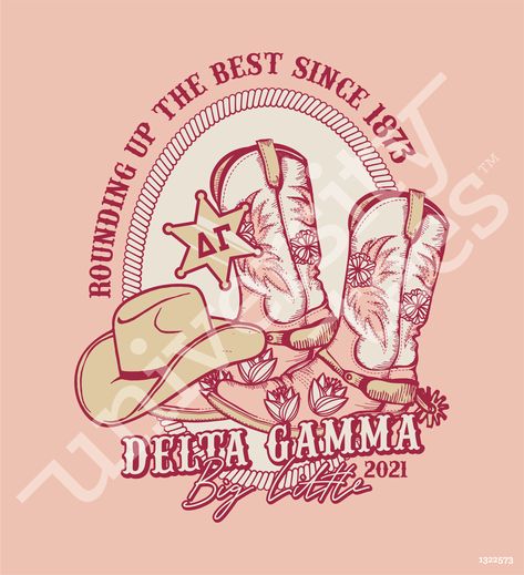 Cowgirl Sorority Theme Shirts, Cowgirl Theme Sorority, Cowgirl Sorority Theme Banner, Western Sorority Shirts, Yippee Chi O, Cowboy Sorority Theme, Sisterhood Retreat Themes, Western Sorority Theme, Sorority Shirt Ideas