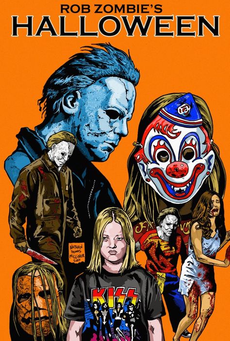 #horror #movies Rob Zombie Michael Myers, Rob Zombie Art, Rob Zombie Film, Halloween Film, Horror Movie Icons, Zombie Movies, Horror Artwork, The Boogeyman, Halloween Movie