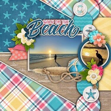 Newest Scrapbooking, Cardmaking and Crafting Inspiration - Scrapbook.com Beach Scrapbook Layouts, Cruise Scrapbook, Longboat Key, Vacation Scrapbook, Scrapbook Book, Beach Walk, Digital Scrapbook, Ocean View, Scrapbook Pages