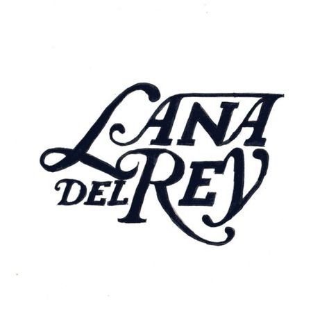 Lana Del Rey Logo Lana Del Rey Logo, Lana Del Rey Paradise, Lana Del Rey Art, White Clothing, Lust For Life, Lana Del Ray, Band Logos, Logo Fonts, Diy Shirt