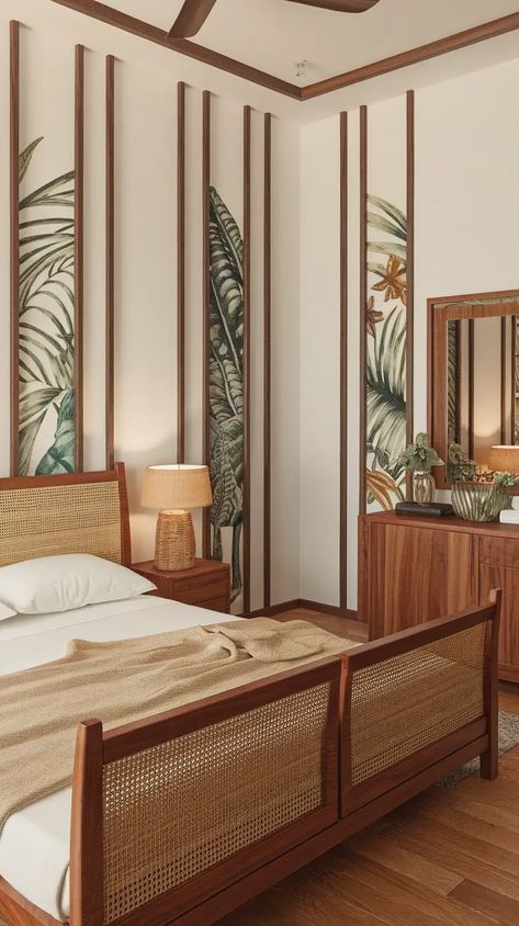 Best 36 Tropical Bedroom Ideas Thai Style Bedroom, Thai Bedroom Ideas, Tropical British Colonial Bedroom, Modern Hawaiian Interior Design, Hawaii House Aesthetic, Hawaii Room Aesthetic, Modern Tropical House Interior, Hawaii House Interior, Modern Tropical Interior Design