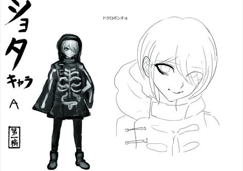 #nagitokomaeda #hajimehinata #kokichioma #komahina #saioma #danganronpa #shuichisaihara Beta Designs, Kokichi Oma, Droopy Eyes, Skeleton Hoodie, Kokichi Ouma, Face Change, Detective Novels, Retro Robot, Novel Games