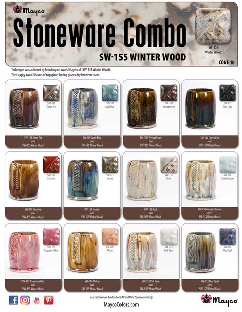 Cone 10 Glaze Combinations, Stoneware Glaze Combinations, Mayco Glaze Abalone Combinations, Mayco Combinations, Mayco Glaze Combinations Cone 6, Mayco Lavender Mist Glaze Combinations, Pottery Colors, Amaco Purple Crystal, Purple Crystal Glaze Combinations