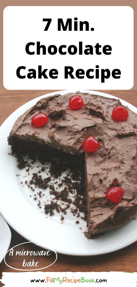 7 Min. Chocolate Cake Recipe is a microwave cake bake all baked in one 2 lt. container. Quick and easy bake, or a versatile oven bake. 7 Min Microwave Chocolate Cake, 7 Minute Microwave Chocolate Cake, Quick Microwave Cake, Easy Microwave Recipes Desserts, Chocolate Cake Microwave, Microwave Cake Recipes, Microwave Cakes, Easy Microwave Desserts, Microwave Recipes Dessert