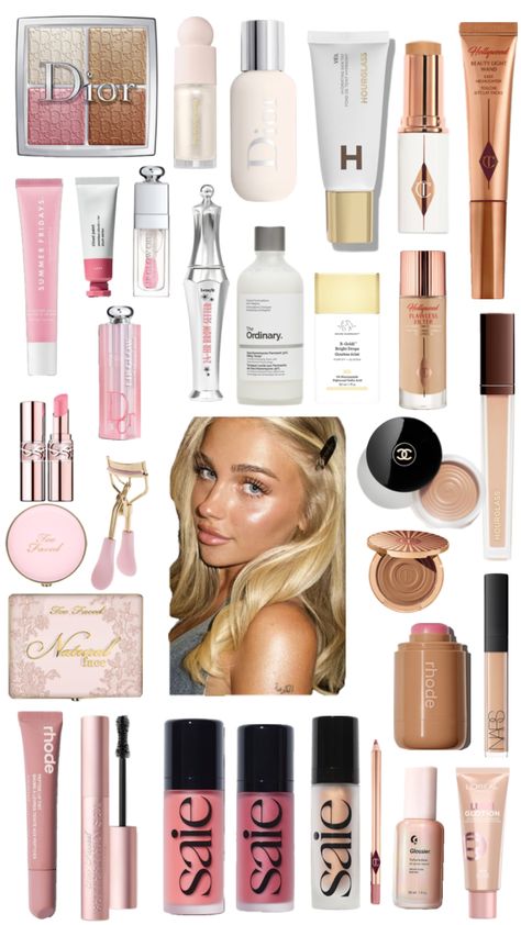 scandinavian makeup! #charlottetilbury #bronzer #foundation #beauty #concealer #rhode #toofaced #fyp #pinterest #aesthetic #summer #makeupcollage #shuffles #thatgir #makeuproutine #makeup #glowy Scandinavian Makeup, Makeup Glowy, Haut Routine, Preppy Makeup, Makeup Accesories, Makeup Help, Face Makeup Tips, Smink Inspiration, Makeup Tut