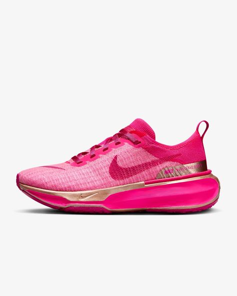 Nike Invincible 3 Women's Road Running Shoes. Nike.com Nike Invincible 3, Tenis Nike, 3 Women, Pink Running Shoes, Nike Id, Nike Air Force Ones, Blue Sneakers, Road Running, Walker Boots