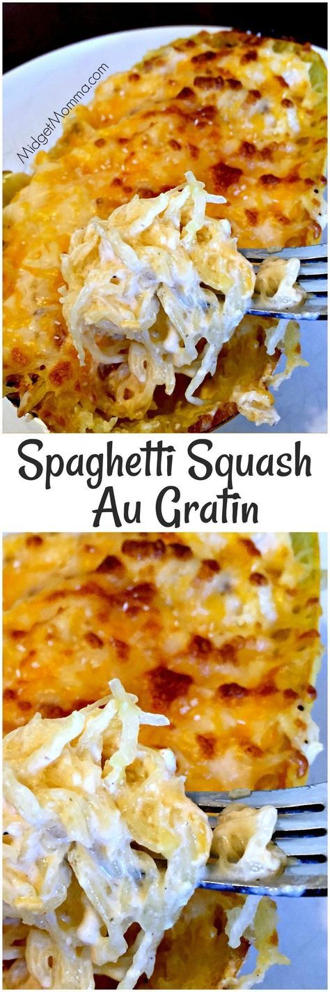 Veggies Spaghetti, Spaghetti Squash Au Gratin, Squash Au Gratin, Resep Diet, Spaghetti Squash Recipes, Keto Side Dishes, Menu Plan, Eat Better, Post Op