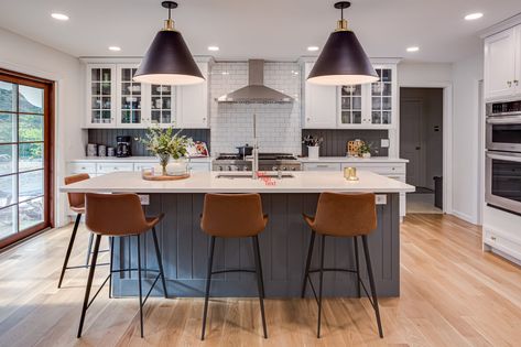 Remove a wall to achieve the open concept design in your home #homerenovation #openconcept Best Sherwin Williams Paint, Home Staging Tips, Rock Fireplaces, Dream Kitchens, Best Paint Colors, Flipping Houses, Upper Cabinets, Modern Farmhouse Kitchens, Large Kitchen