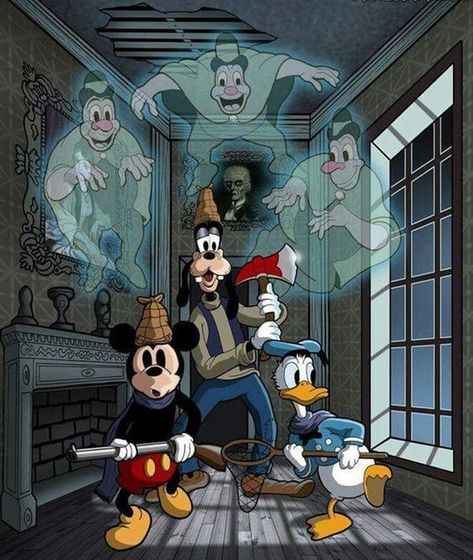 Image Halloween, Images Disney, Disney Haunted Mansion, Disney Posters, Blue Curacao, Disney Favorites, Old Disney, Pinturas Disney, Halloween Cartoons