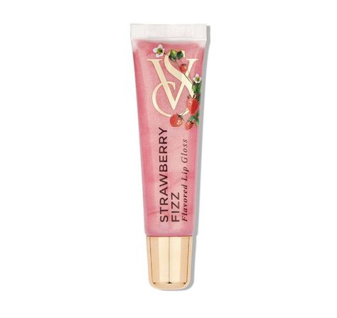 Strawberry Fizz, Flavored Lip Gloss, Lip Gloss Colors, Victoria Secret Makeup, Gloss Labial, Makeup Needs, Body Makeup, Victoria Secrets, Lip Oil