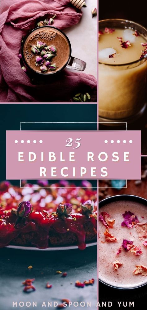 Dried Rose Petal Recipes, Rose Petal Tea Recipes, How To Use Dried Rose Petals, Rose Petal Recipes Food, Rose Petals Recipes, Edible Rose Recipes, Rose Petal Cookies, Wild Rose Recipes, Dried Rose Petal Uses