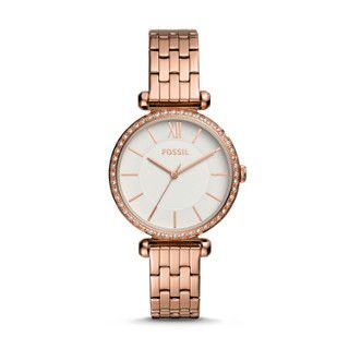 Tillie Three-Hand Rose Gold-Tone Stainless Steel Watch Fossil Watches Women Rose Gold, Fossil Watches Women, Minimalist Watch, Watches Women, Fossil Watches, Three Hands, Rose Gold Watch, Gold Case, White Dial