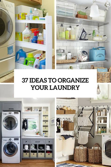 How To Smartly Organize Your Laundry Space: 37 Ideas Makeup Organization Bathroom, Tree Makeup, Organize Laundry, Utility Room Storage, Laundry Nook, Organization Shelves, Small Laundry Room Organization, Bathroom Makeup, Makeup Organization Diy