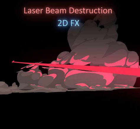 ArtStation - Laser Beam Destruction 2D FX Vfx Tutorial, Laser Beam, Animation Sketches, Magic Design, Drawing Templates, Animation Reference, Concept Art Drawing, 2d Animation, Magic Art