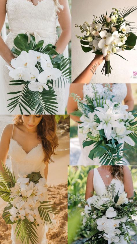 Sams Wedding Flowers, Beachy Garden, Tropical Garden Wedding, Tropical Wedding Bouquets, Tropical Wedding Theme, Bahamas Wedding, Jamaica Wedding, Orchid Wedding, Dream Wedding Ideas Dresses