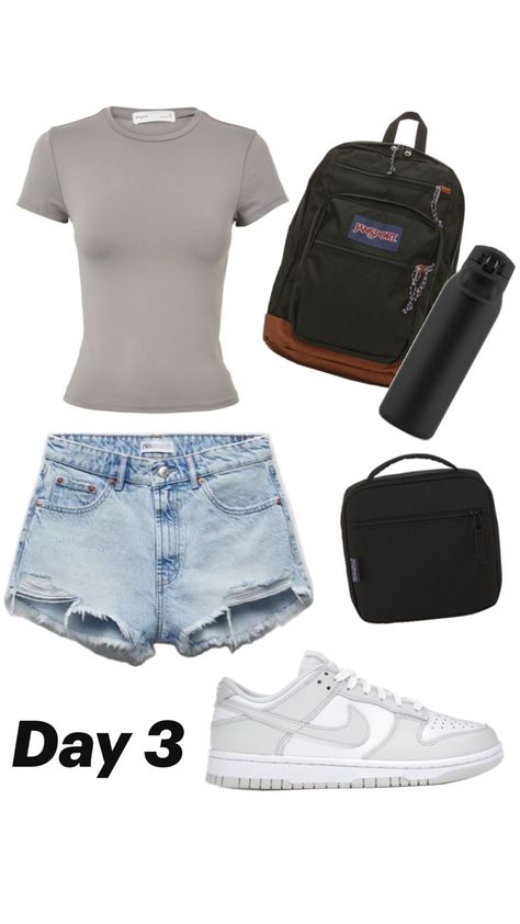 Outfit Inspo For Hot Weather, Outfit Ideas For School Hot Weather, Outfits For School Hot Weather, Sunday Outfit Casual Summer, Outfit Ideas Hot Weather, First Day Of School Fits, Outfit Ideas For School, Dress Down Day, Outfits For School