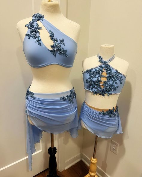 Contemporary Duet Costumes, Dancing Outfit Ideas, Duet Costumes, Duet Dance Costumes, Dance Duet Costumes, Jazz Duet Costumes, Lyrical Duet Costumes, Lyrical Dance Costumes Duet, Dark Blue Dance Costumes